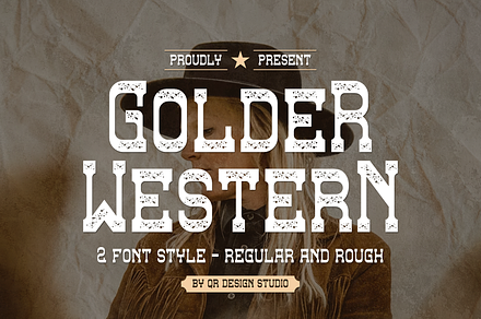 Golder Western - Typeface Font, a Serif Font by QR Design Studio
