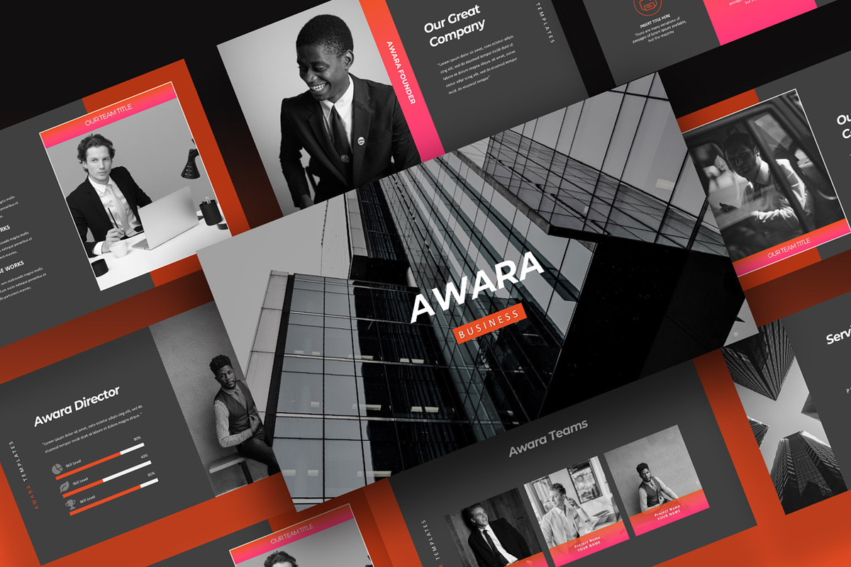 Awara Business Google Slides, a Presentation Template by Infinity Vector Studio (Photo 3 of 5)