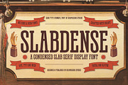 Slabdense, a Font by graphicook (Thumbnail 1 of 10)