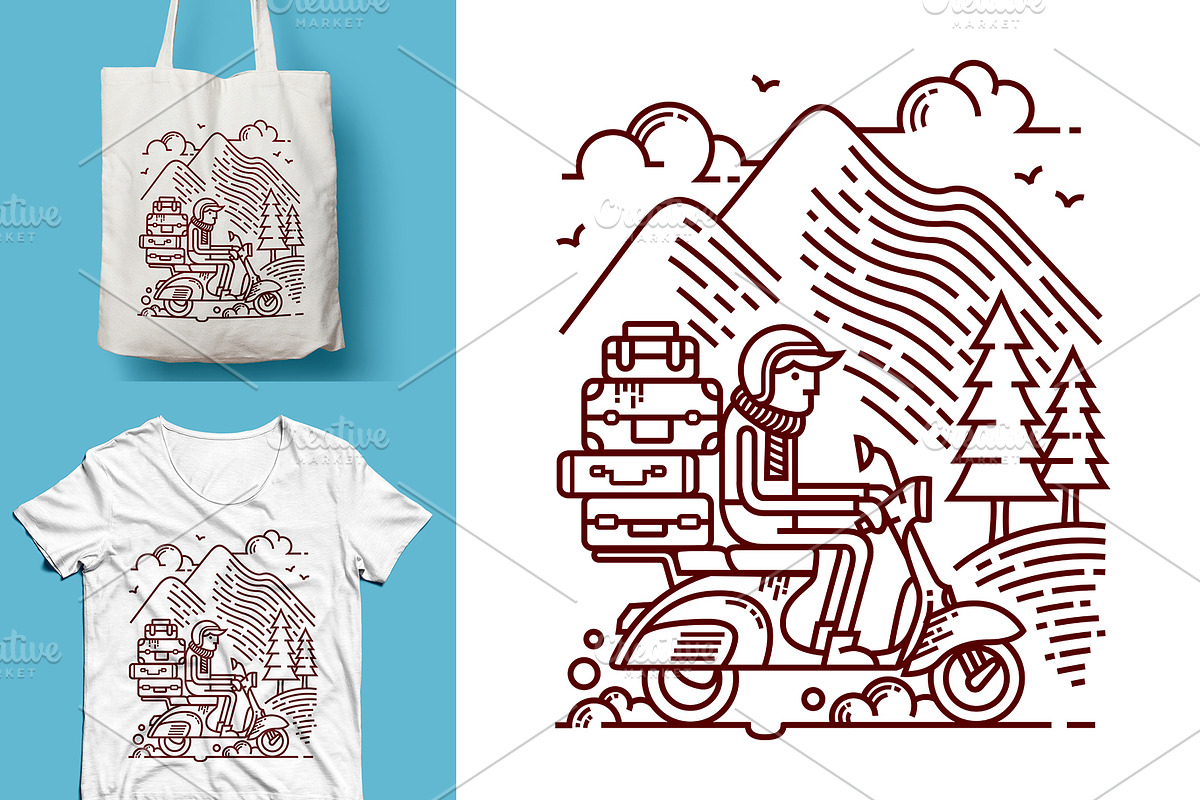 25 in 1 Bundle - Line Illustrations, an Animal Illustration by gunaonedesign (Photo 7 of 21)