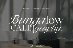 Bungalow Calligraphy Font