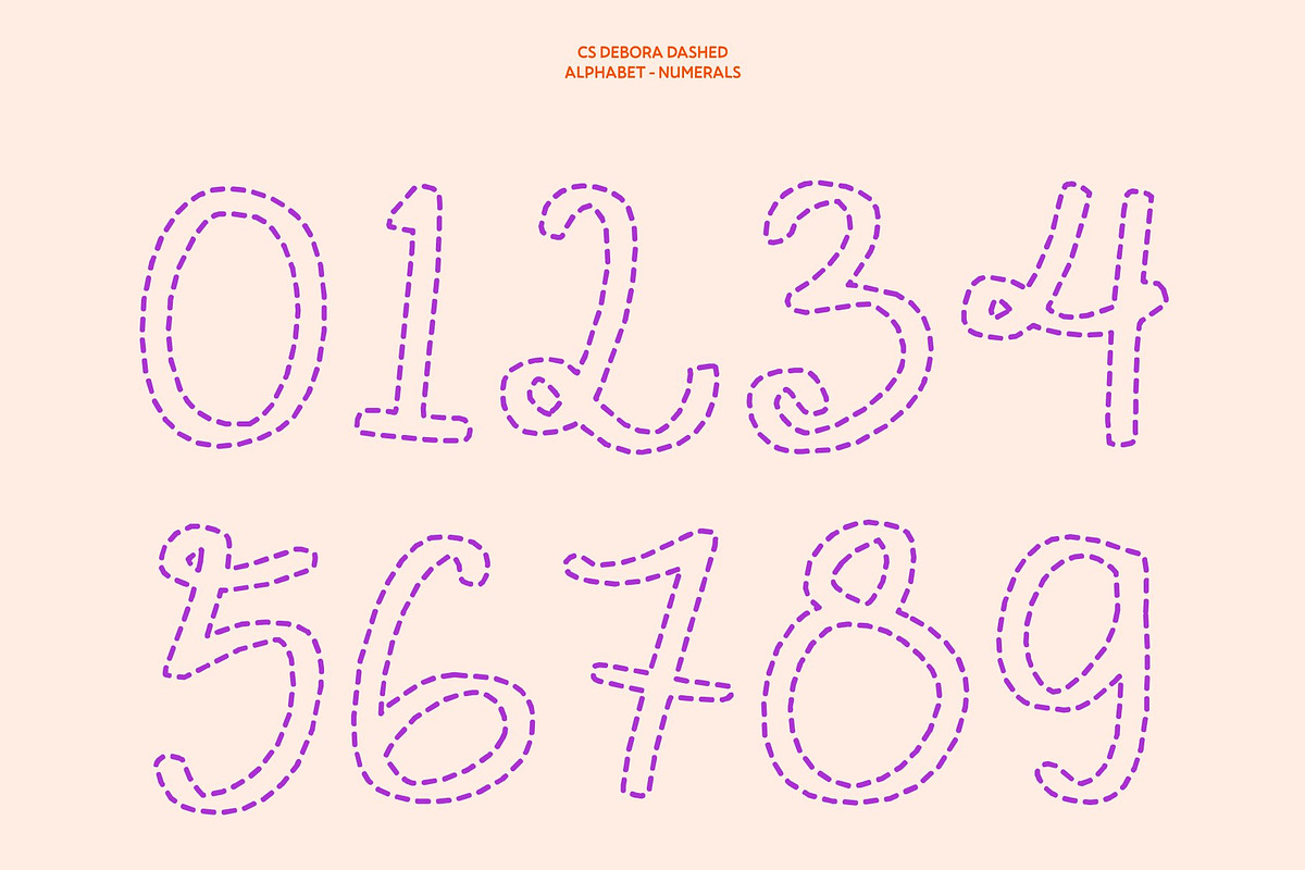 CS Debora Dashed, a Script Font by Craft Supply Co. (Photo 6 of 8)