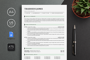 ATS Resume Template Google Docs