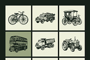 325 Vintage Adventure and Travel, a Transportation Illustration by Creative Stall (Thumbnail 22 of 22)