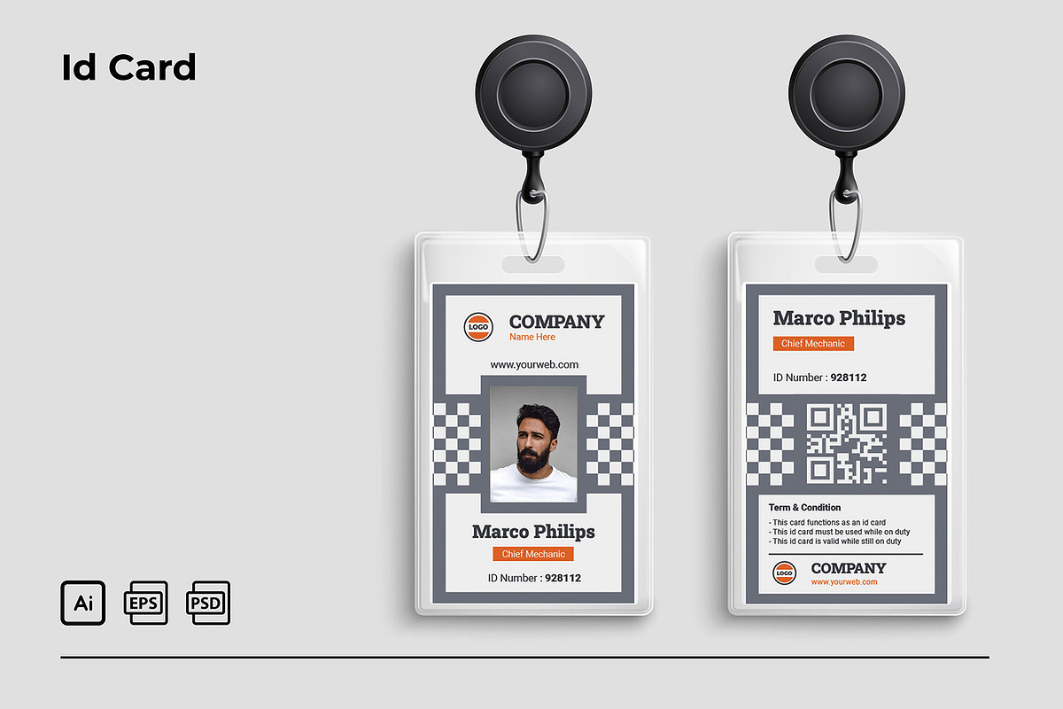 Id Card, a Card Template by TemplArt (Photo 1 of 2)