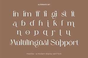 Mestika - Elegant Display Font