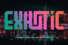 Exhotic – Industrial Bold Sans Serif