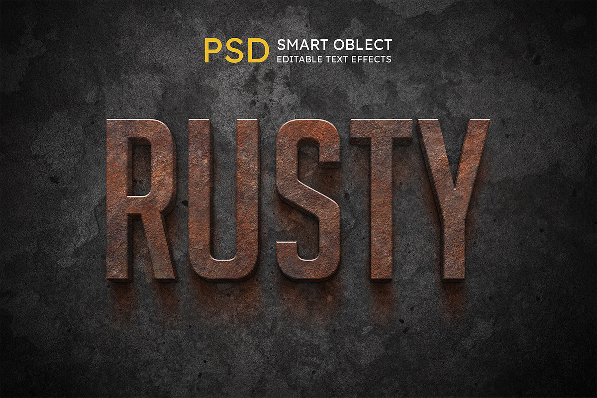 Rusty Text Effect Style, a Layer Style Add-On by S_design