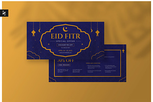 Eid Fitr Voucher Template