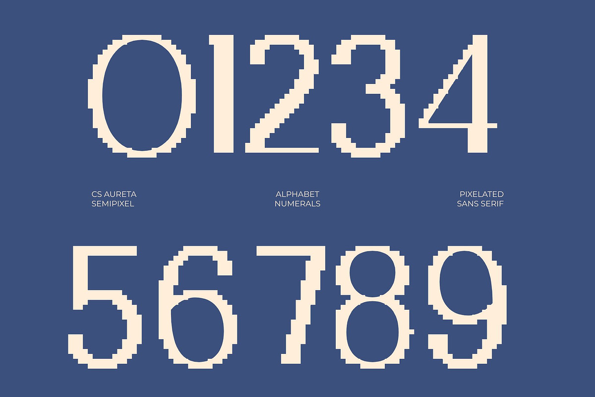 CS Aureta Semipixel, a Sans Serif Font by Craft Supply Co. (Photo 6 of 8)