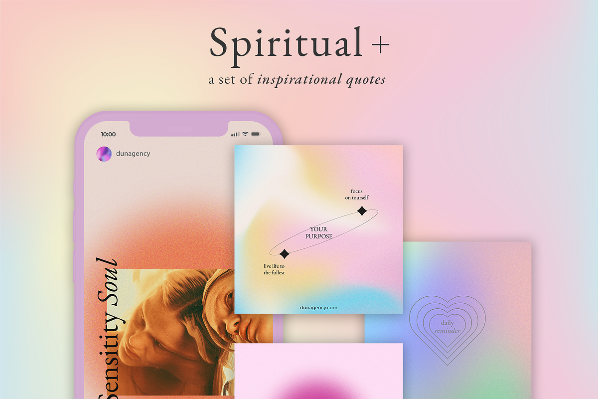 MISTI - Spiritual IG Canva Templates, a Social Media Template by dunagency (Photo 3 of 5)