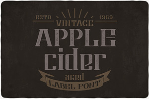 Apple Cider Typeface