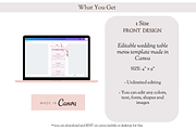 Asian Floral Wedding Menu- B10A, a Card Template by YeeqsWedding (Thumbnail 2 of 4)
