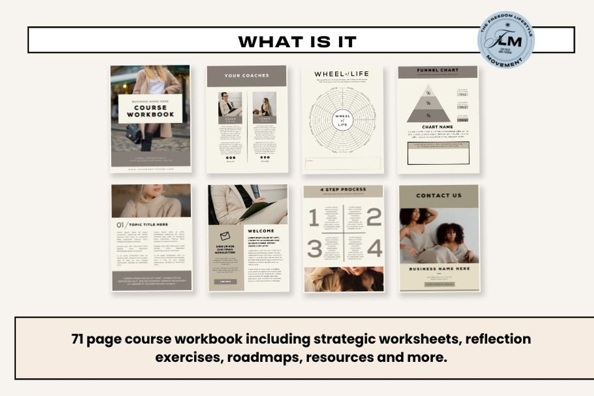 Course Workbook - Black and Beige, a Social Media Template by Freedom Business Shop (Photo 9 of 11)