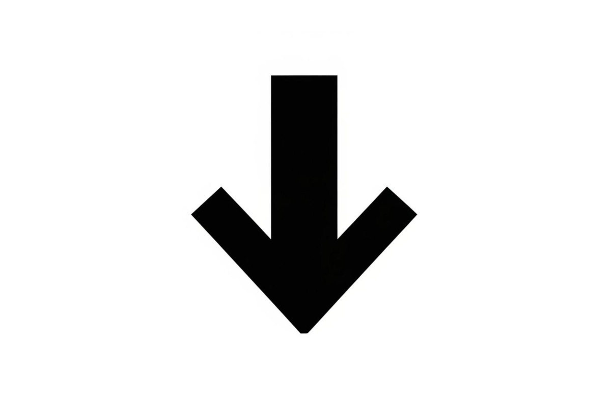 Bold Down Arrow Minimal Icon Bundle, an Icon by hafijul (Photo 9 of 10)