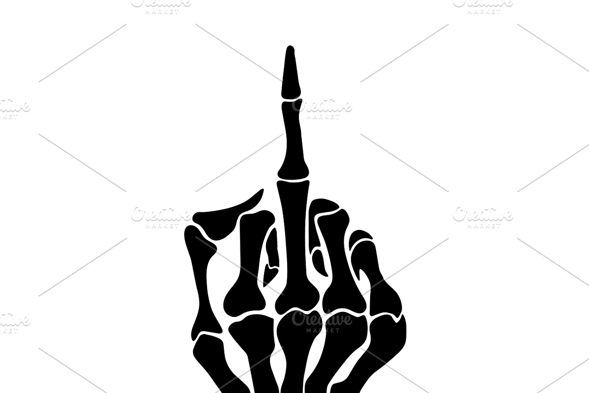 Skeleton Fingers Set, Cut Files, a Person Illustration by Watercolor_Vector Graphic (Photo 10 of 16)