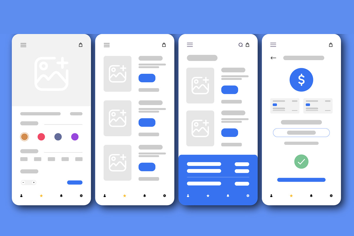 Mobile App Wireframe Layout UX, a Wireframe Template by CreativeShaper (Photo 3 of 3)