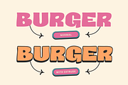 Food Menu - Bold Extrude Font, a Sans Serif Font by Nirmana Visual (Thumbnail 3 of 10)