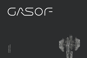 Gasof Futuristic Font