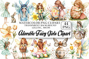 Easter Day Adorable Fairy Girls Clip, an Illustration by DreamPrint404 (Thumbnail 1 of 6)