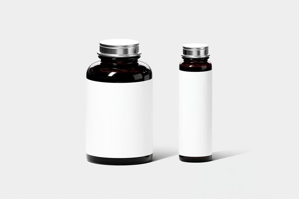 Glass Bottles Mockup, a Product Mockup by zpackcreative (Photo 4 of 4)