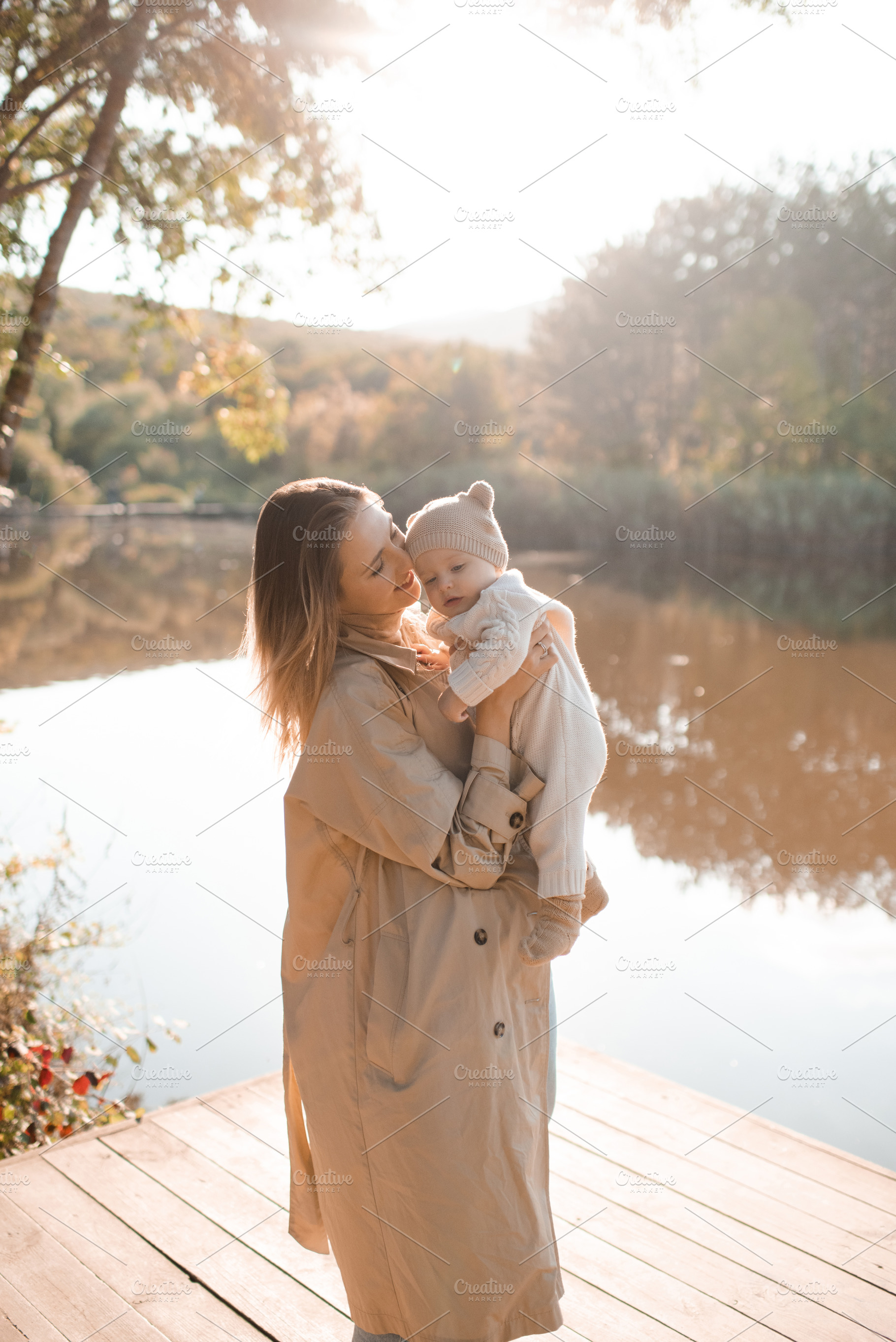 Mother with baby boy over nature, a Person Photo by morrowlight