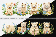 Bear Embroidery Clipart, a Graphic by Artnoy (Thumbnail 2 of 5)