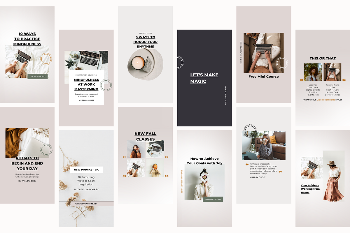 150 Canva Instagram Templates, a Social Media Template by Erin Cassidy (Photo 22 of 27)
