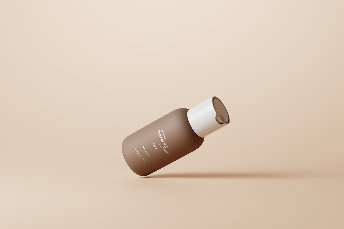 Small Disc Top Cap Bottle Mockups, a Packaging Mockup by pmvch (Photo 5 of 11)