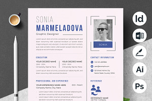 Sleek Corporate Resume Template, a Resume Template by ResumeInventor