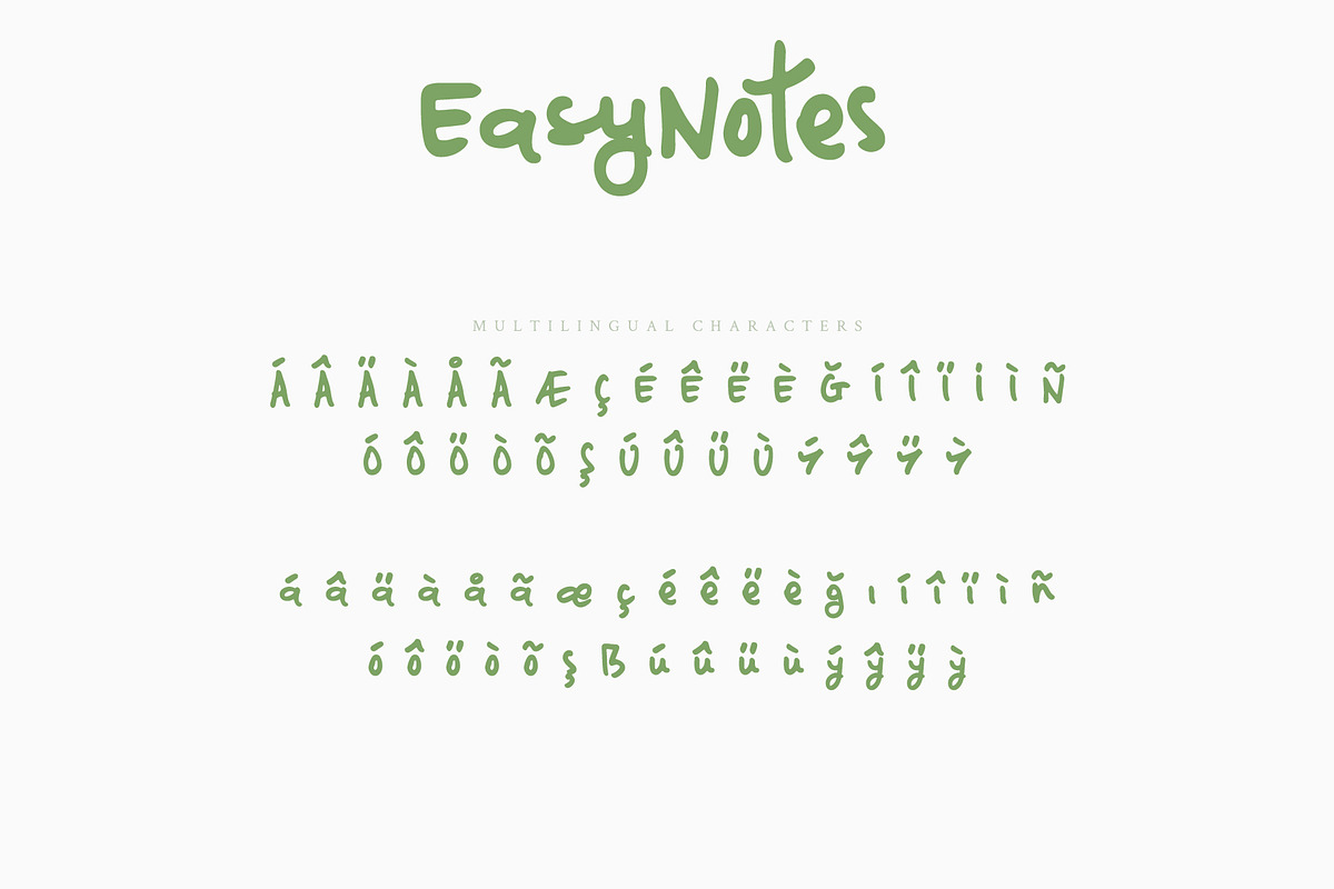 EasyNotes | Casual Handwritten Font, a Script Font by Ayca Atalay (Photo 9 of 11)