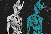Ink stamp Procreate brushes, a Brush Add-On by MiksKS (Thumbnail 2 of 10)