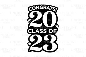 Congrats Class of 2023 Vector Sign