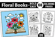 Floral Books Bold & Easy Book, a Decorative Illustration by Design Station (Thumbnail 1 of 9)