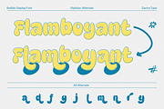 Cloudy Peaches - Bubble Font, a Sans Serif Font by Zarma Type (Thumbnail 3 of 9)