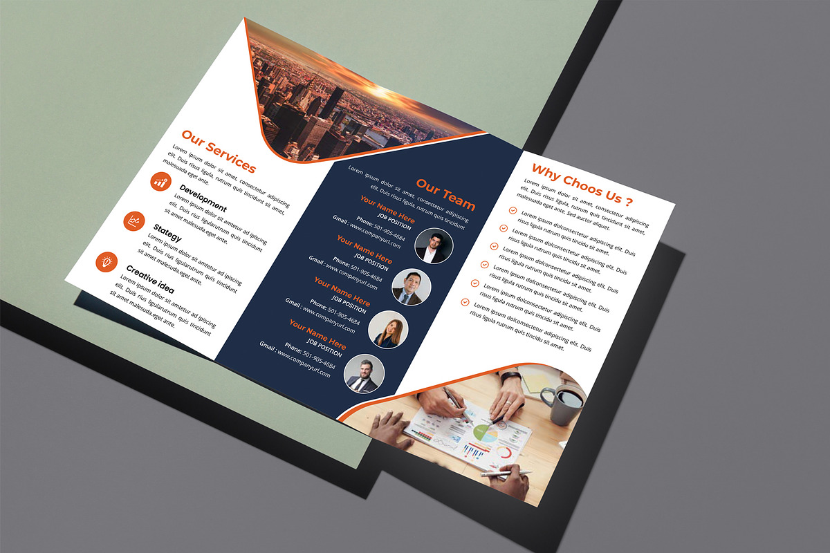 Business Trifold Brochure V3, a Brochure Template by SamiSimply7 (Photo 2 of 5)