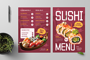 Japanese Sushi Menu, a Flyer Template by Annora Studio (Thumbnail 2 of 6)