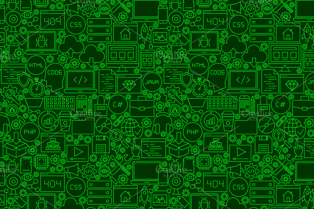 Coding Line Seamless Patterns