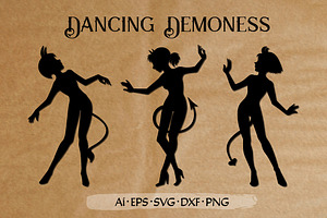 Dancing Demoness cut files set