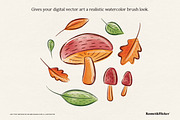 Vector Watercolor Brushes, a Brush Add-On by Komet & Flicker (Thumbnail 2 of 13)