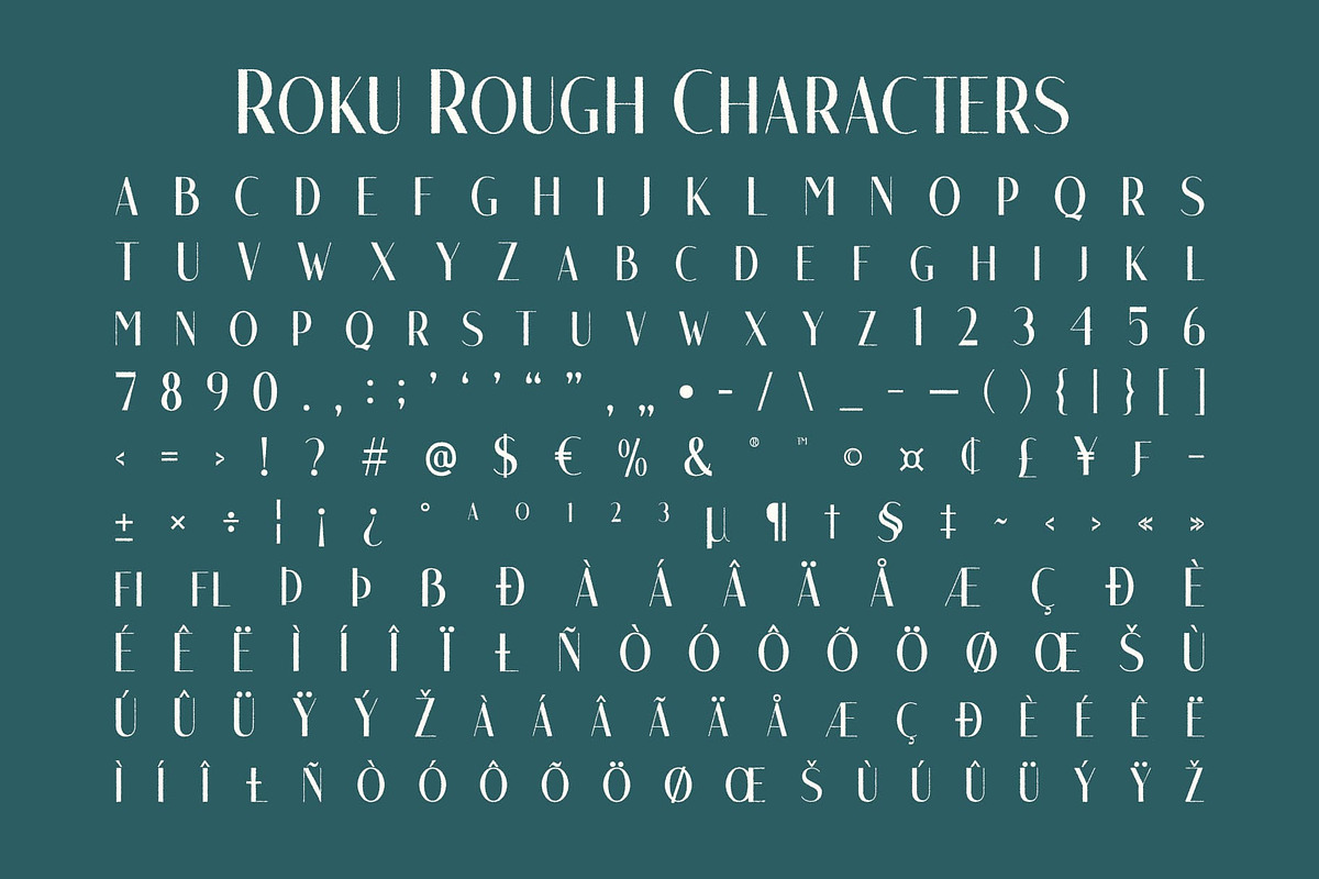 Roku Rough, a Sans Serif Font by Craft Supply Co. (Photo 8 of 8)