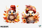 Autumn Turkey Watercolor, an Illustration by Gemstone (Thumbnail 12 of 12)