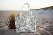 Mint Pink Flower Wallpaper, a Wallpaper Graphic by MalyskaStudio (Thumbnail 2 of 6)