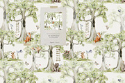 Woodland kids patterns Cute animals, an Animal Illustration by 60secondsArt (Thumbnail 15 of 16)
