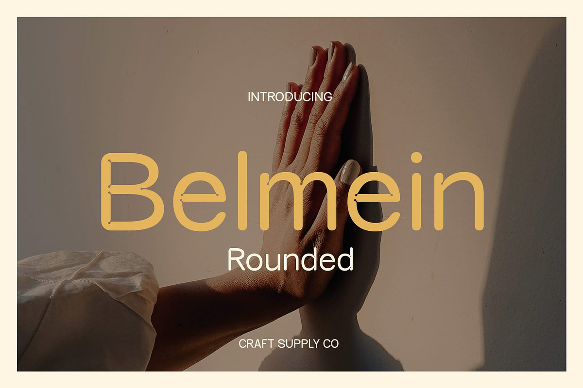 Belmein Rounded, a Sans Serif Font by Craft Supply Co. (Photo 1 of 8)