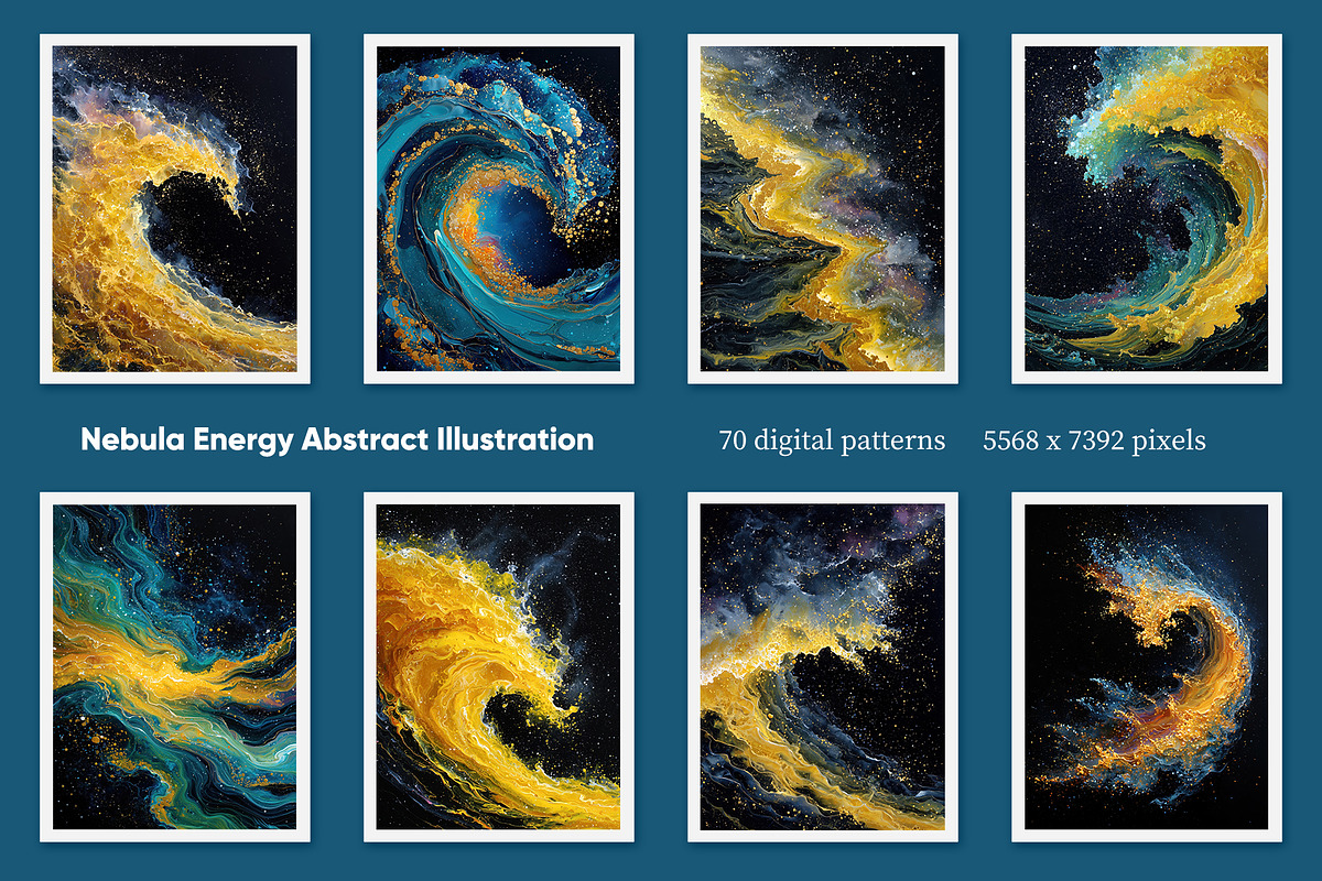 Nebula Energy Abstract Illustration, a Decorative Illustration by Housui Patterns (Photo 2 of 12)