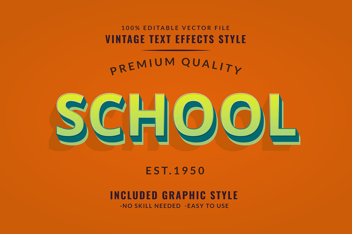 Retro Editable Text Effect, an Action Add-On by Photoshop Action (Photo 3 of 10)