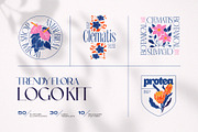 Trendy Flora Logo Kit, a Branding & Logo Template by KetteCreate (Thumbnail 1 of 18)