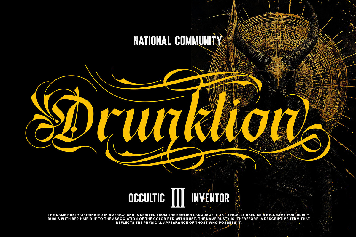 Berga Mont Typeface, a Blackletter Font by alit design (Photo 6 of 17)