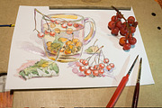 Watercolor tea-5 vector set, an Illustration by miminoshka (Thumbnail 8 of 10)